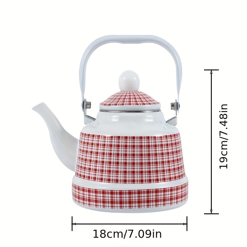 Birds And Flowers Patterns Enamel Kettle Tea Pot Coffee Pot - Temu