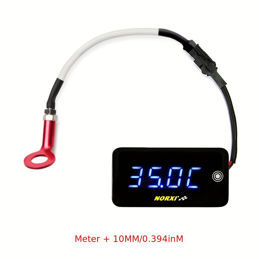 Compteur,Thermomètre numérique universel pour Moto, indicateur de