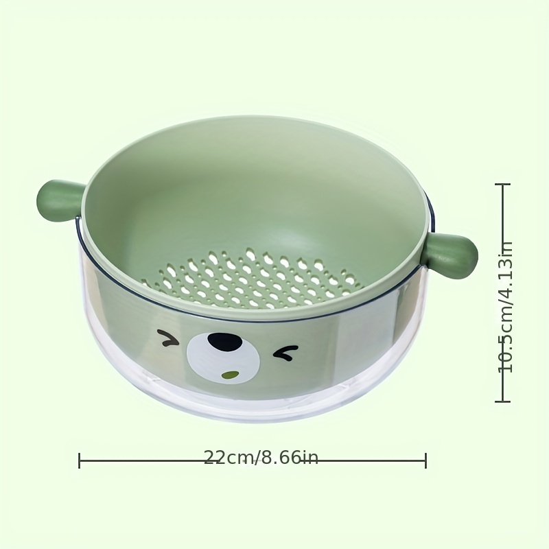 Colander Basket Double Layer Drain Basket Plastic Rotatable - Temu