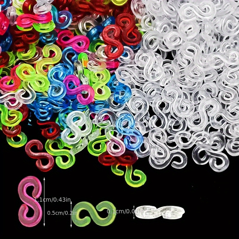 Elastique Bracelet Kit, 2500pcs Caoutchouc Coloré pour Loom Bands avec  Pendentifs,Clips,Perles,Boîte de Rangement,Cadeau de Noël Anniversaire pour