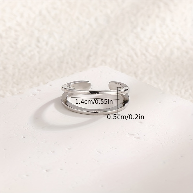 Double Layer 18K Plated Toe Ring, Summer Vacation Decor