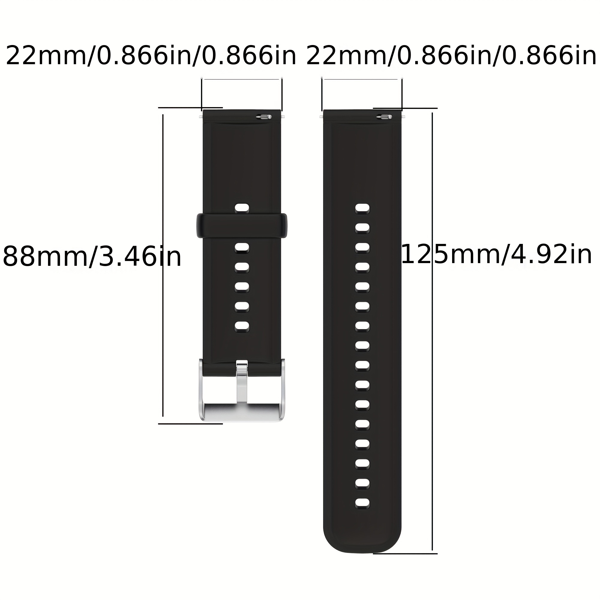 Correas de silicona de 0.866in para Huawei Watch GT3 GT 2 Pro