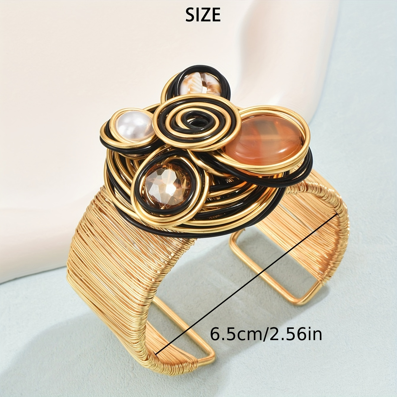 70s Vintage Shell offers Bangle Bracelet