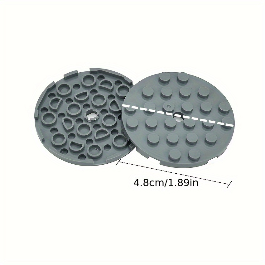 10pcs Round Plates 6x6 with Hole Thin Sheets Bricks DIY Building Accessories