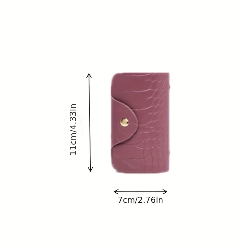 Gucci Crocodile Zip Around Card Case in Cherry Red