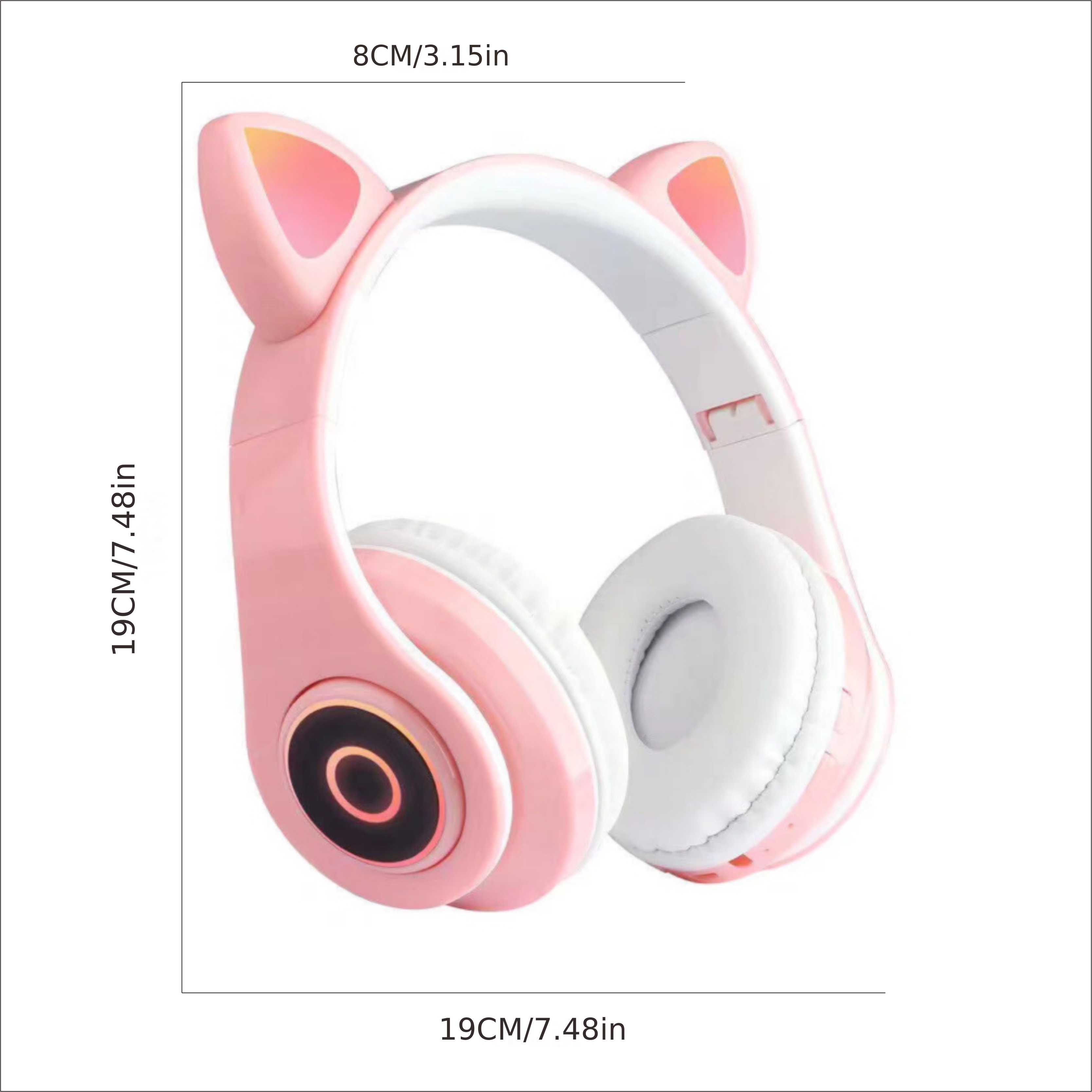 Cute Cat Ear Wireless Headphones Enjoy Music Calls Computer Temu