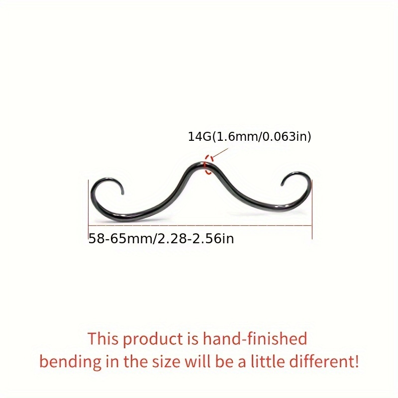 Mustache septum store ring