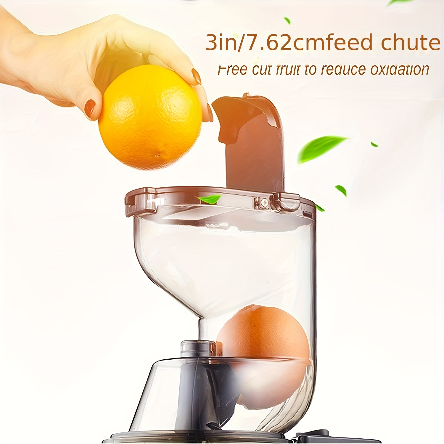 

1pc Quiet Slow-squeeze Juicer - Cold Press, Wide Chute For & Citrus, 110v-240v Plug-in, Fruits & Vegetables, Slow Chewing, Motor