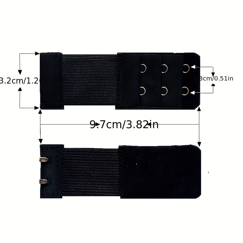 2 Hooks Bra Strap Extenders Comfortable Adjustable Bra Band - Temu