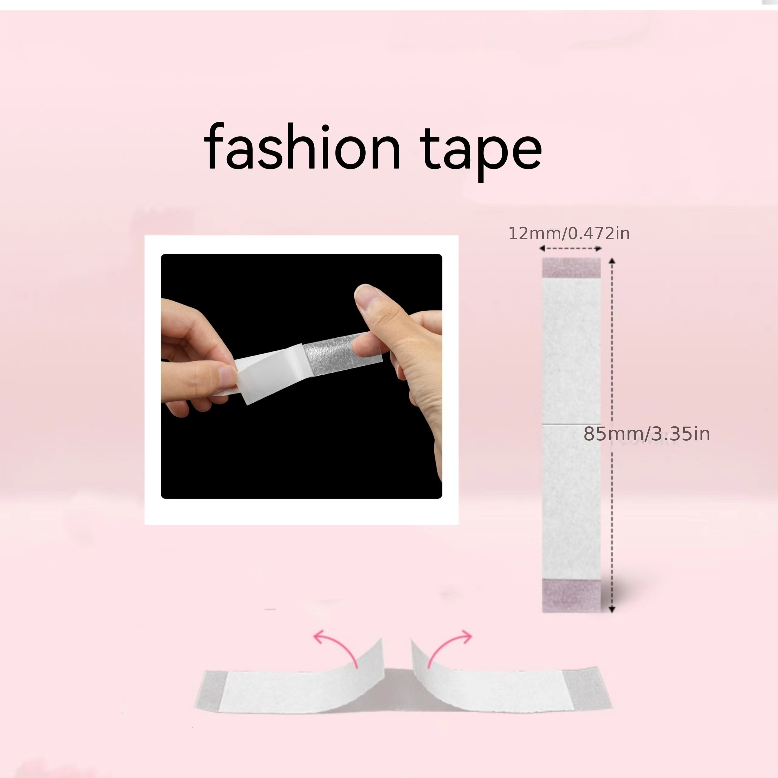 Two Sided Tape Double Sided Body Tape Adhesive Tape Anti Clothing Dress  Tapes Paste Stickers For Bra Strap Clothes Dress 5*16mm