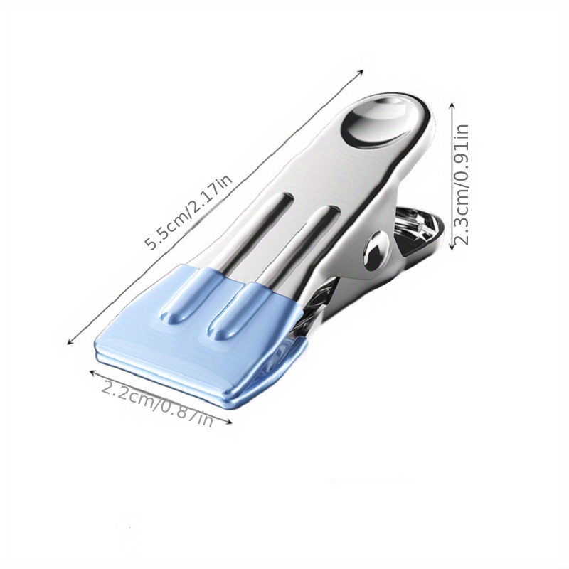 10/20/50pcs Stainless Steel Clothespins, Household Flat Mouth Small Clip,  Quilt Sheet Fixed Clip, Bed Sheet Clip