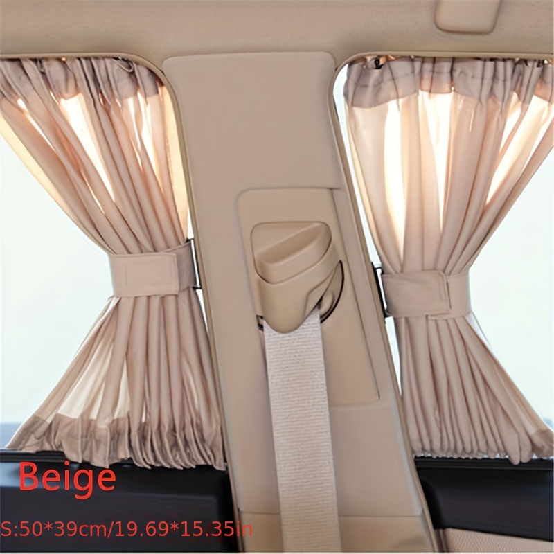 2pcs Car Sun Shade Side Window Curtain UV Protection Visor Blinds Cover