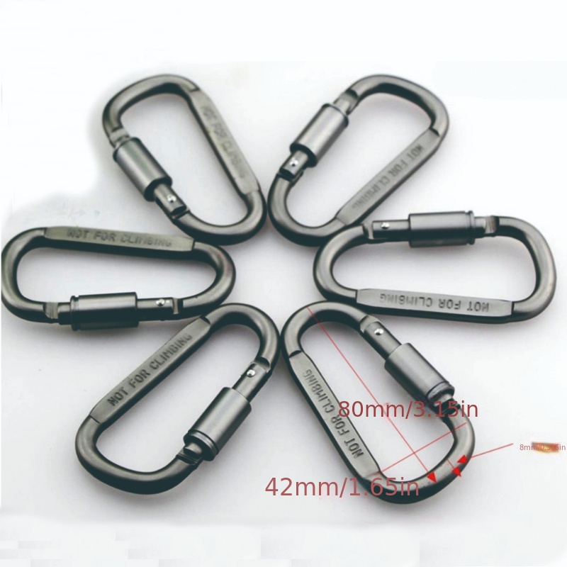 Tactical D Keychain Shape Hook Buckle Clip Climbing Army - Temu