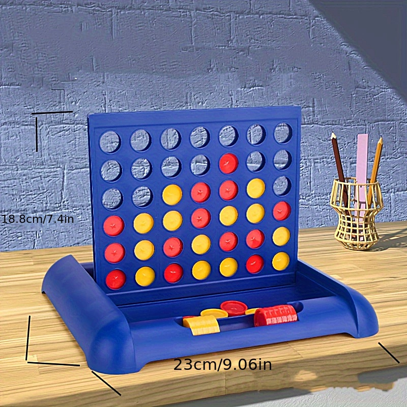 Connect 4 Classic Grid Board Game, 4 in a Row Game for Kids, 2