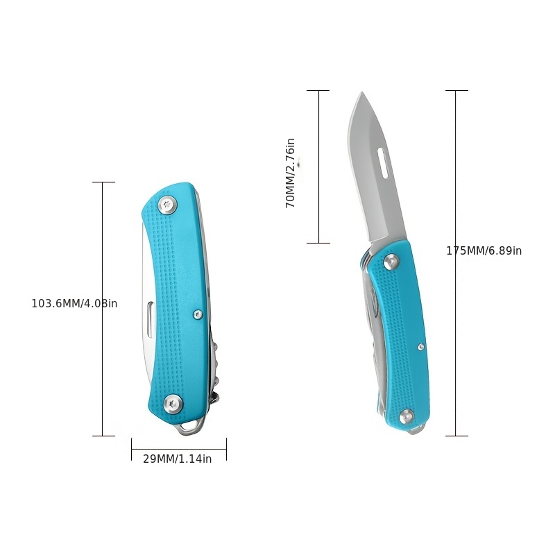 Versatile Stainless Steel Folding Knife For Outdoor Activities - Ideal For  Fishing, Camping, Hiking, And Picnics - Also Great For Kitchen Use - Temu