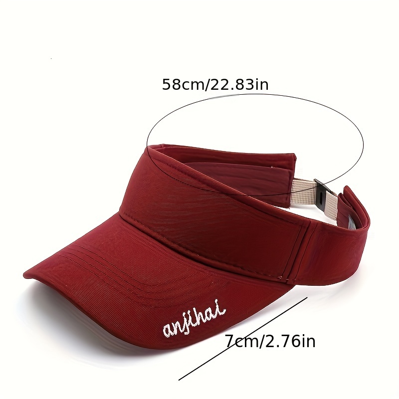 Men's Letter Embroidery Curved Eaves Sun Hat
