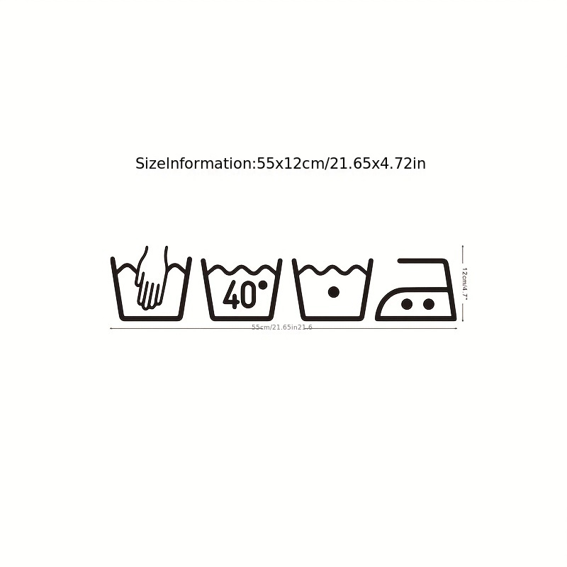 Laundry Room Decor: ' Tomorrow' Wall Sticker - Waterproof Vinyl Mural