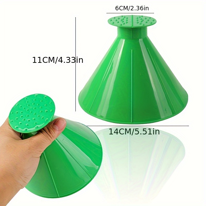 TEMU 2-in-1 Portable Car Ice And Snow Scraper, Windshield Blower With Refueling And Descaling Features, Suitable For Buses, Trucks, Suvs - Abs Material