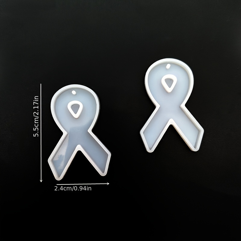TEMU DIY Liefdeshart Lint Oorbel & Sleutelhanger Siliconen Mal Kit - Veelzijdige Hanger Gietset voor Sieraden, Rugzak Bedels & Meer