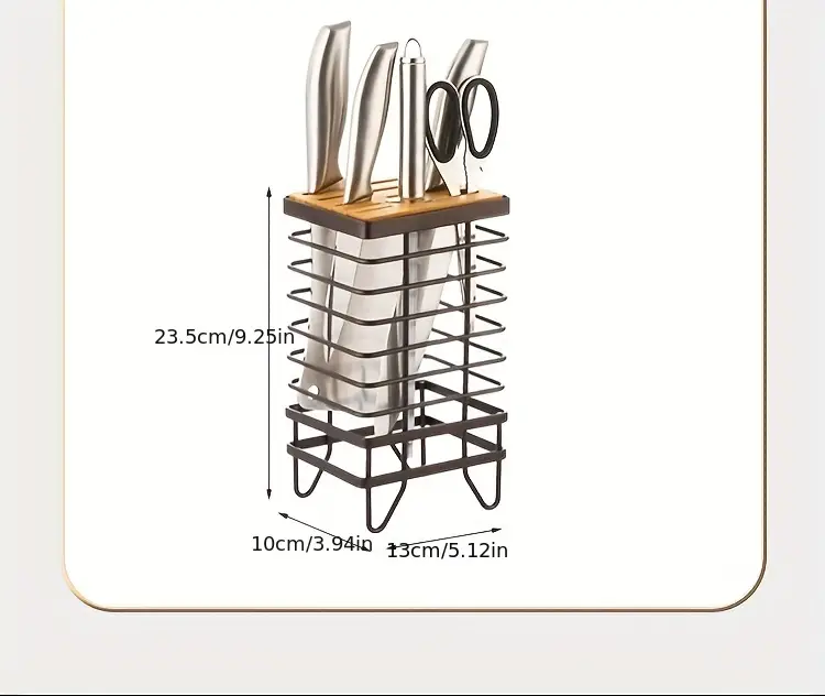 1pc kitchen drainage knife and scissor holder multifunctional integrated storage and sorting tool holder on the countertop home kitchen storage supplies details 16