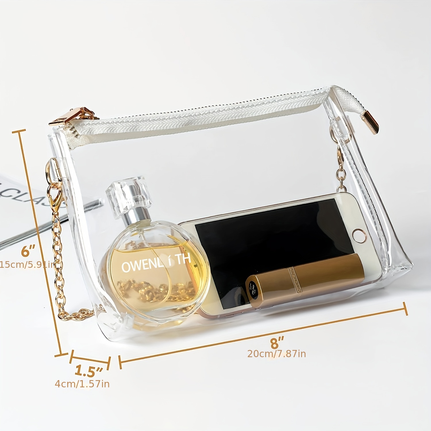 Cute Transparent Women's Purse Pvc Transparent Messenger Bag for Sports Concert - Clear Bag Stadium Approved - Sports & Outdoors