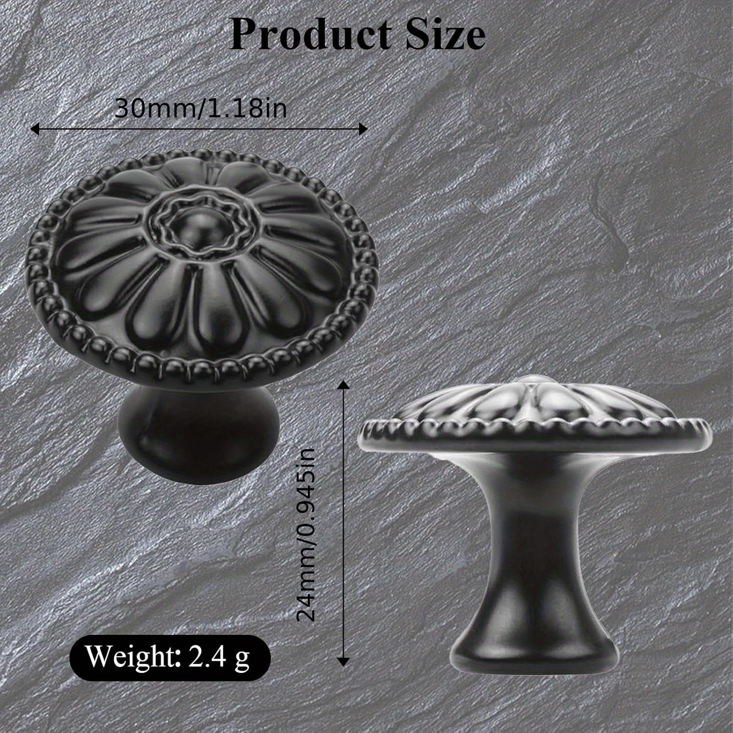 12 pack matte black kitchen cabinet knobs pulls matte round