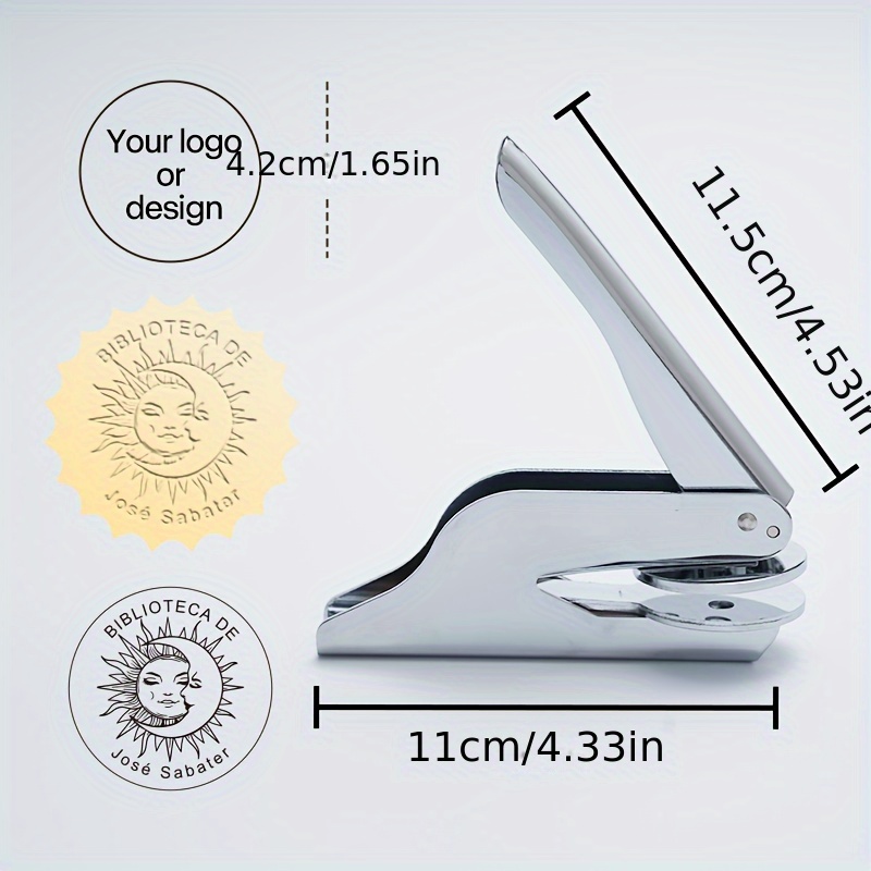 TEMU Personalized Pliers, Steel Stamps, Embossed Stamps, Personal Library Stamps, Envelopes, Stamps, Logos, Stamps, Customized Indentation Stamps,