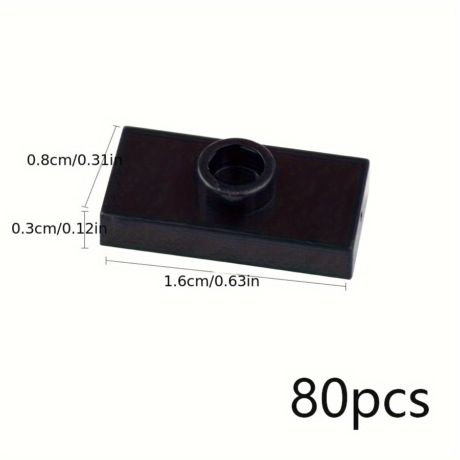 80pcs DIY Thin Brick Assembles Particles Building Blocks Kid Toys