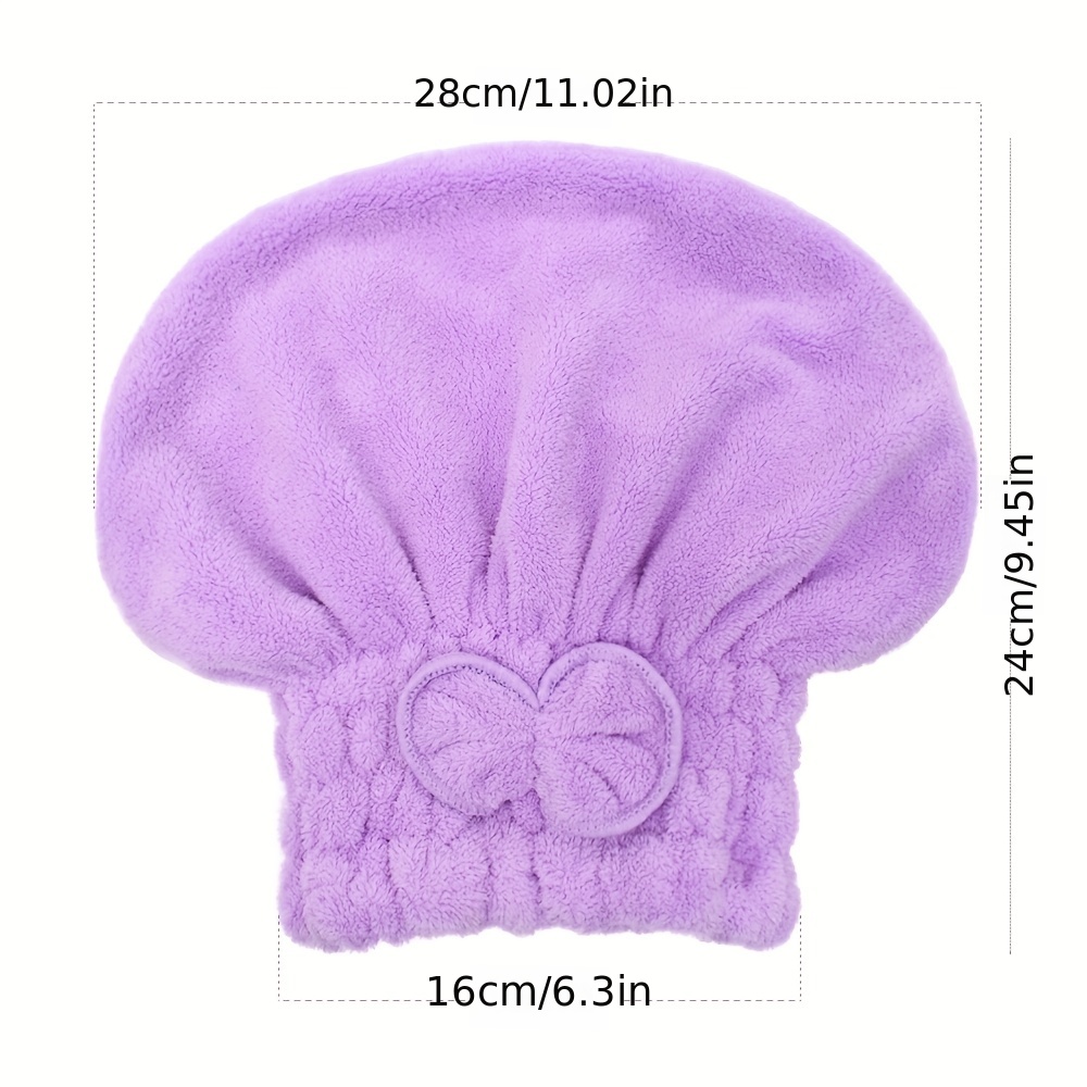 Microfiber Hair Drying Cap, Extra Soft & Ultra Absorbent