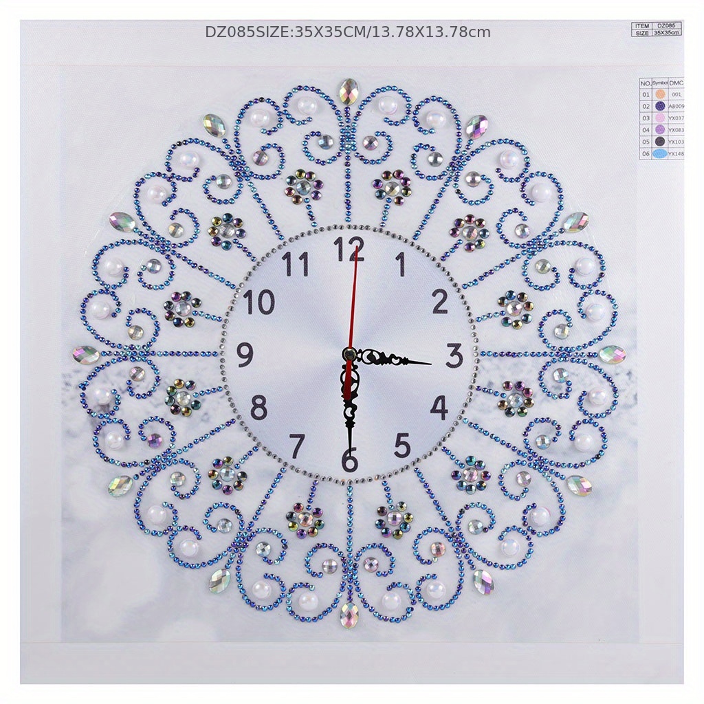 Diamond Painting Mandala Wood Clock – Jules' Diamond Art