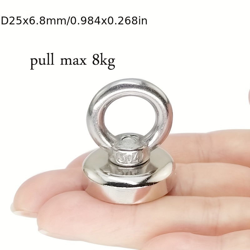 Super Strong Neodymium Magnet Salvage Magnet Deep Sea Fishing Magnets  Holder Pulling Mounting Pot with Ring Eyebolt D20-D75mm - AliExpress