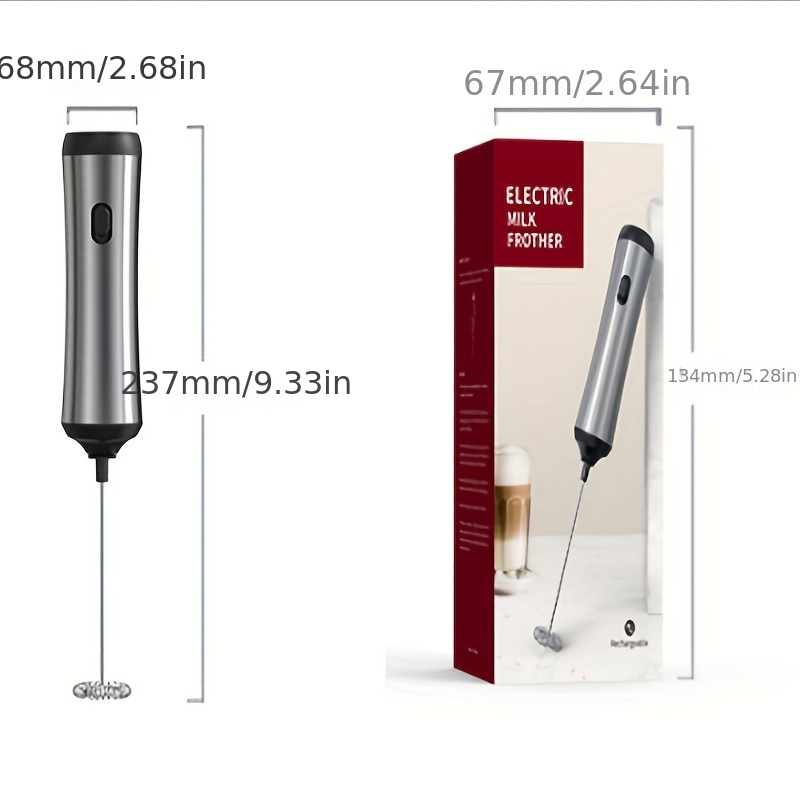 1pc Rechargeable Electric Milk Frother, Usb Charging, 14000rpm
