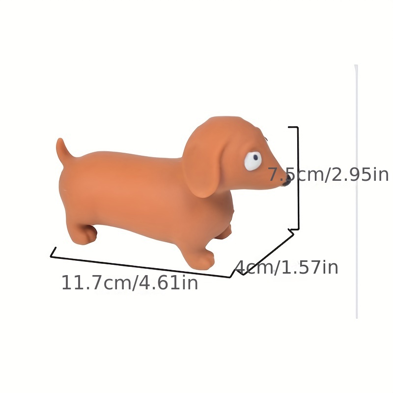 Dachshund Dog Toy Squeezing Fidget Sensory Stress Relieve Toy Dog