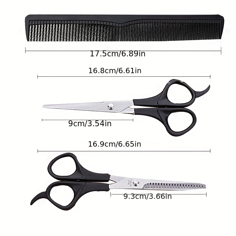 Barber Haircut Set Scissors Thinning Shears Comb