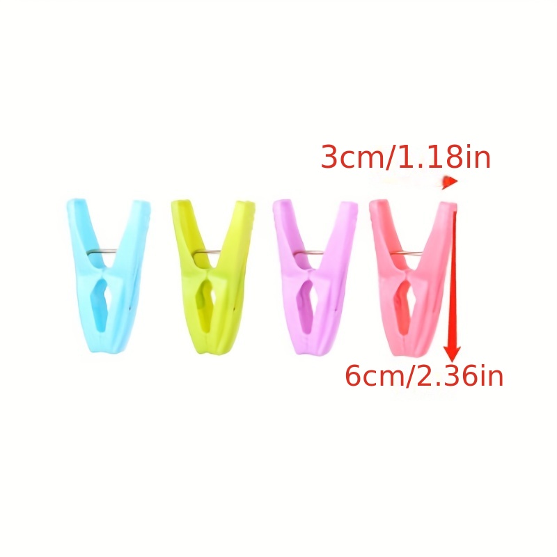 Strong Windproof Colorful Plastic Clothespins - Multifunctional