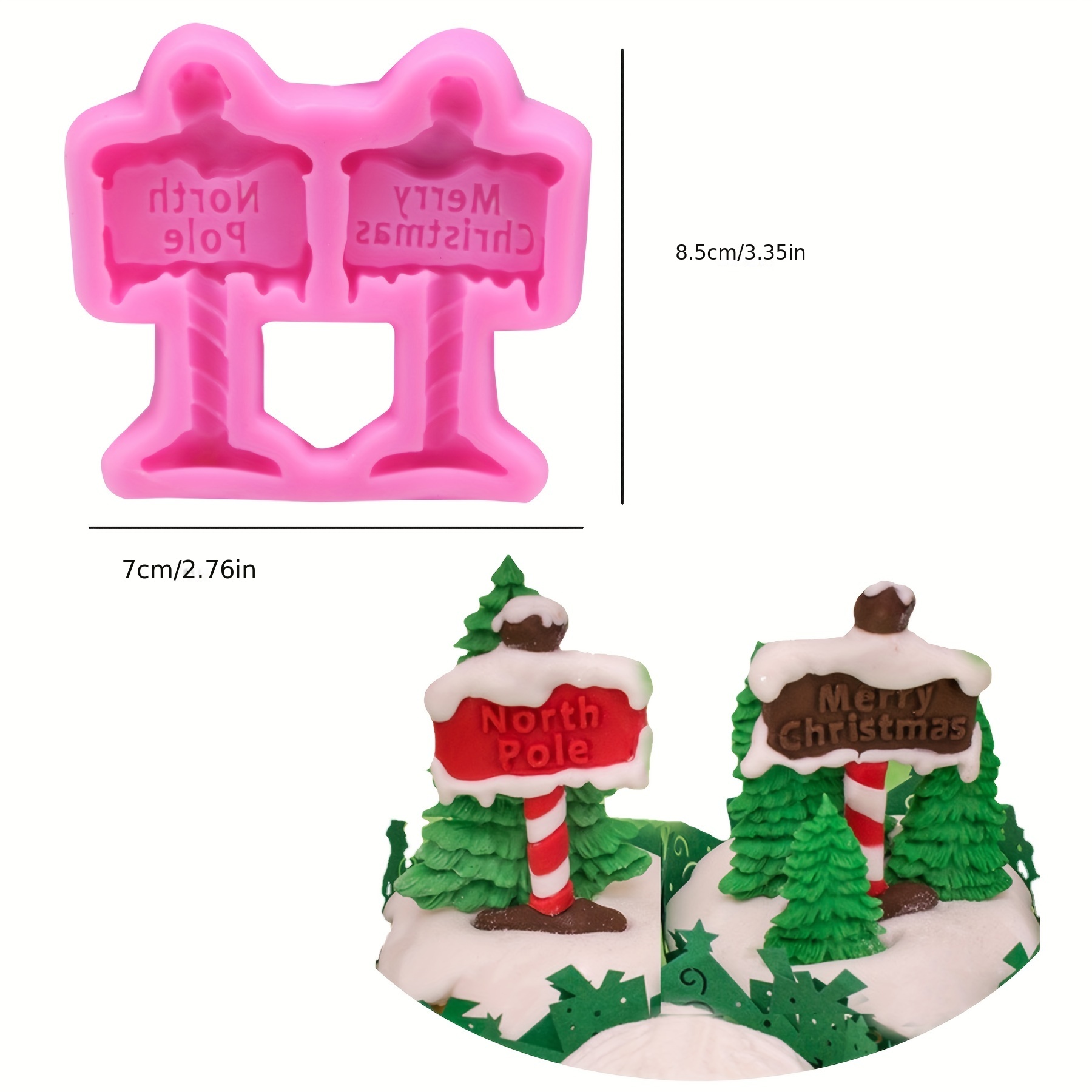 3-D Christmas Tree Silicone Mold Cake Gelatin Ice Sculpture Create