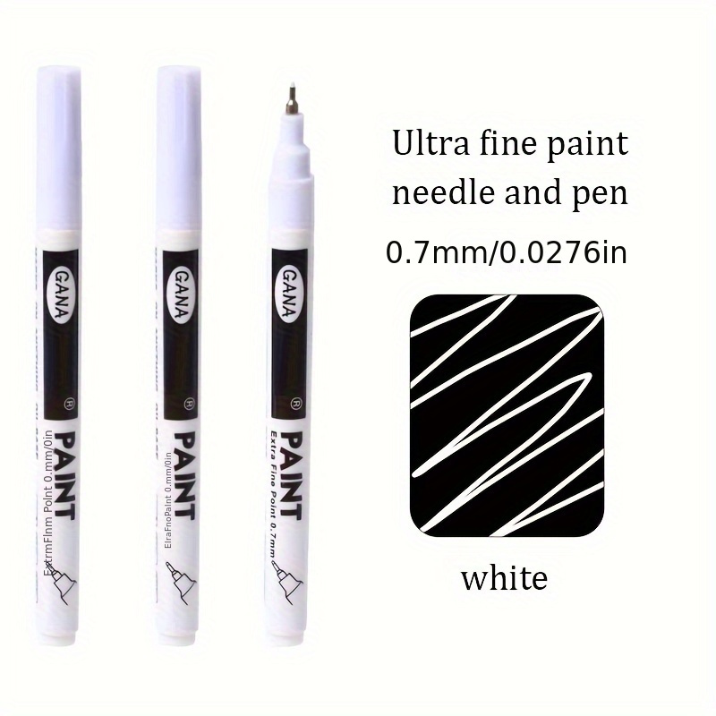3 Sharpie Paint White Markers Extra Fine Point Oil Based. 