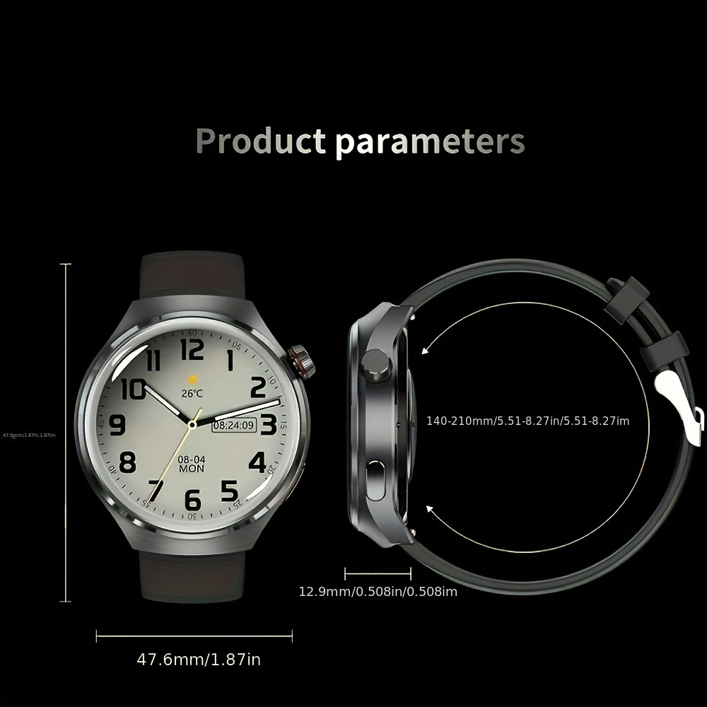 2024 Neuer GPS-Sporttracker für Smartwatches für Männer, NFC-Funkanruf, Herrenuhr, 360 * 360 HD-Bildschirm für Smartwatches, Outdoor-Sport-Fitness-Tracker_voghion.com