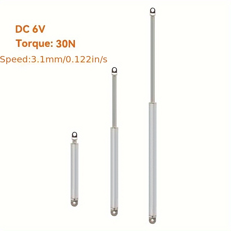6v Metal Linear Actautor 30n /s Electric Push Rod Stroke - Temu