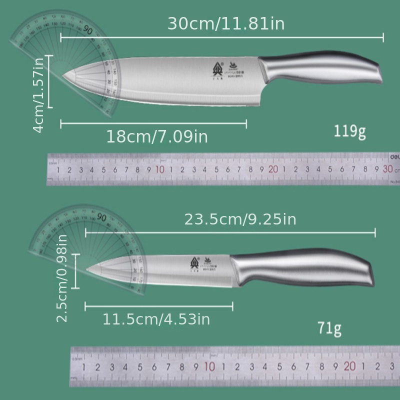 9 Unids/set Juego Cuchillos Cocina Acero Inoxidable Cuchillo - Temu