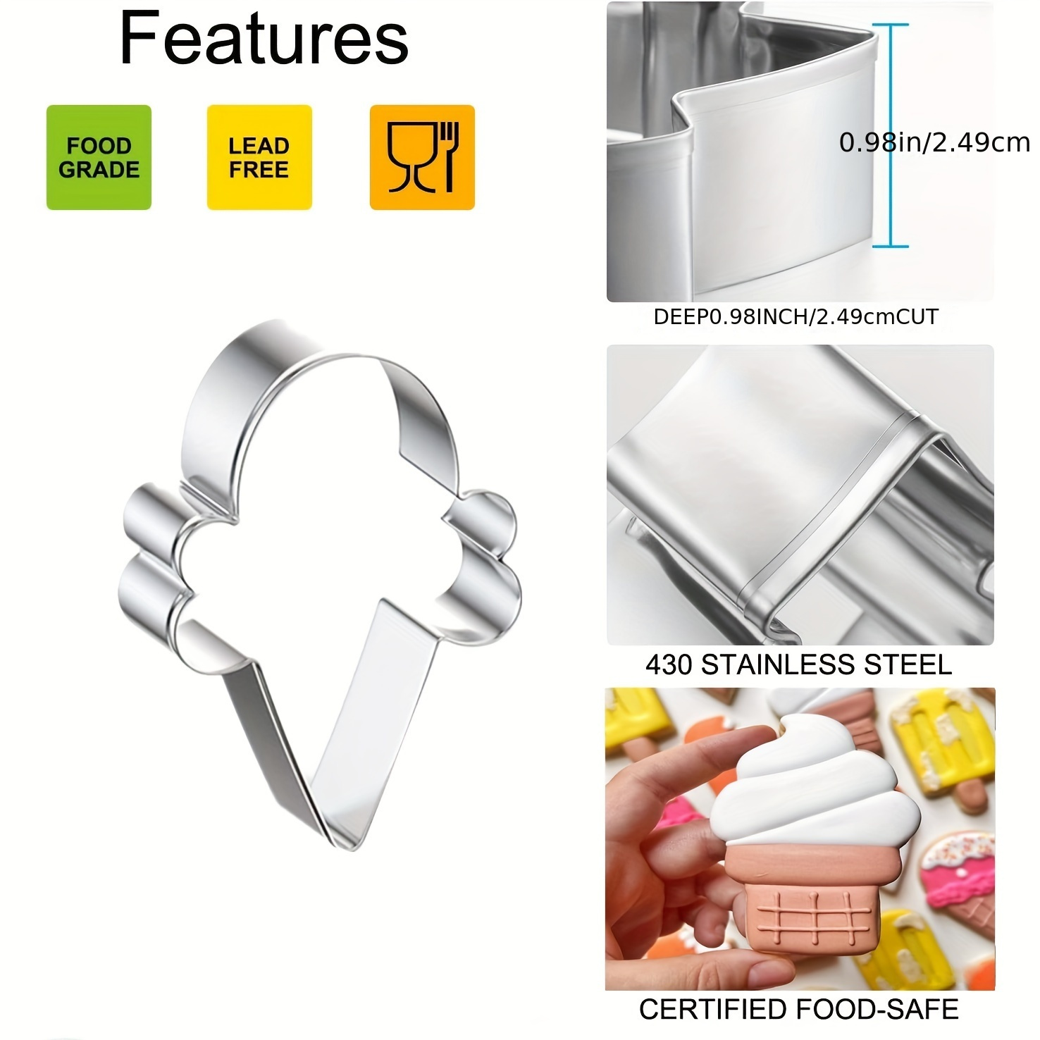 Valentine's Day Cookie Cutters Stainless Steel Pastry Cutter - Temu