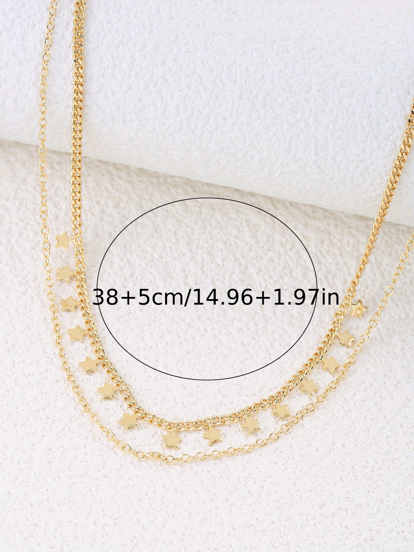 Anna Double Layer Necklace [18K Gold Plated] - with Charms