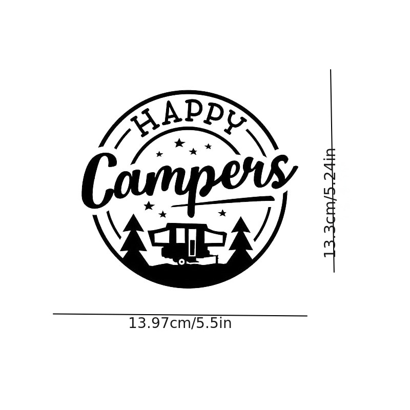 Happy Camper Decal