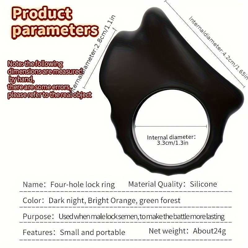 1pc 3-in-1 Ultra Soft Silicone Cock Ring for Men - Enhances