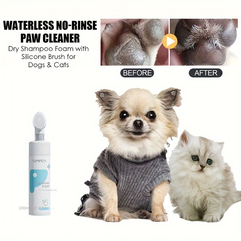 Pet Paw Cleaner Foot Care Dry Cleaning Foam Pet Feet Cleaner - Temu