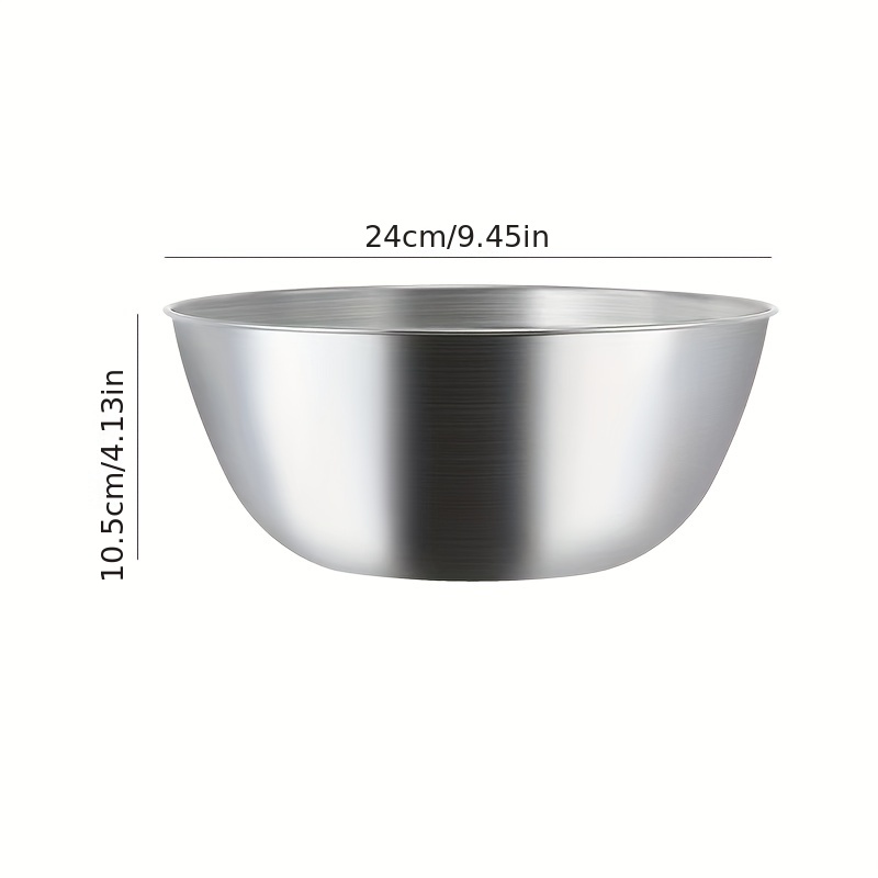 Large Stainless Steel Mixing Bowl Perfect For - Temu