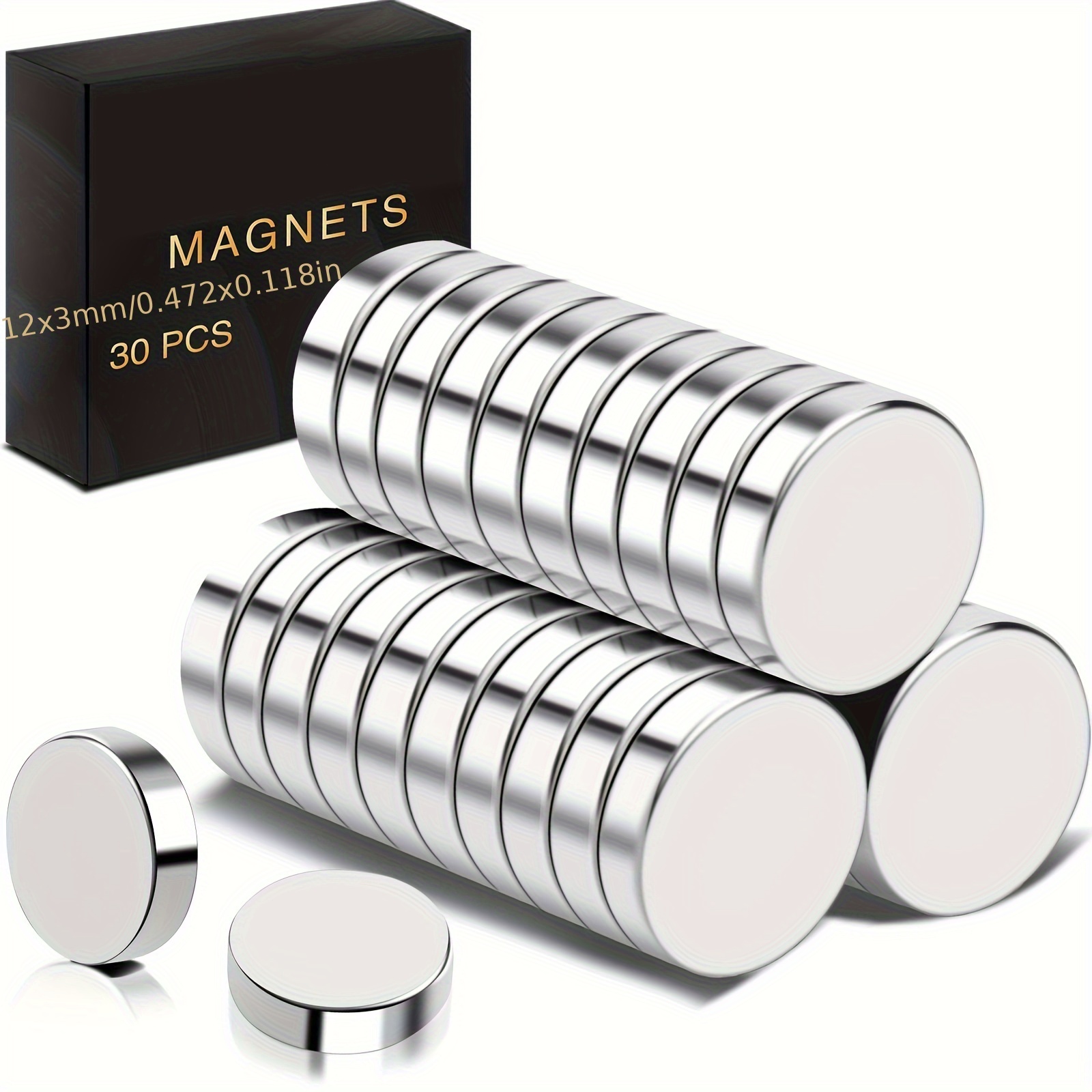 80 PCS Small Magnets 5x3mm, Neodymium Magnet Round, Strong Magnets, Fridge  Magnets Adult for Whiteboard, Fridge, Home, Kitchen, Office