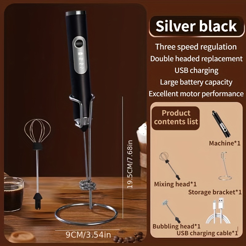 1pc Batidor Leche Mano Café Soporte Batidora Eléctrica - Temu