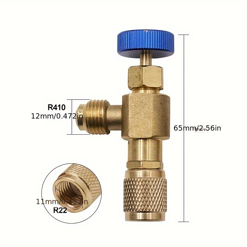 Air Conditioner Plus Safety Liquid Valve Refrigerant Vacuum Maintenance Switch R22 Detection Tool