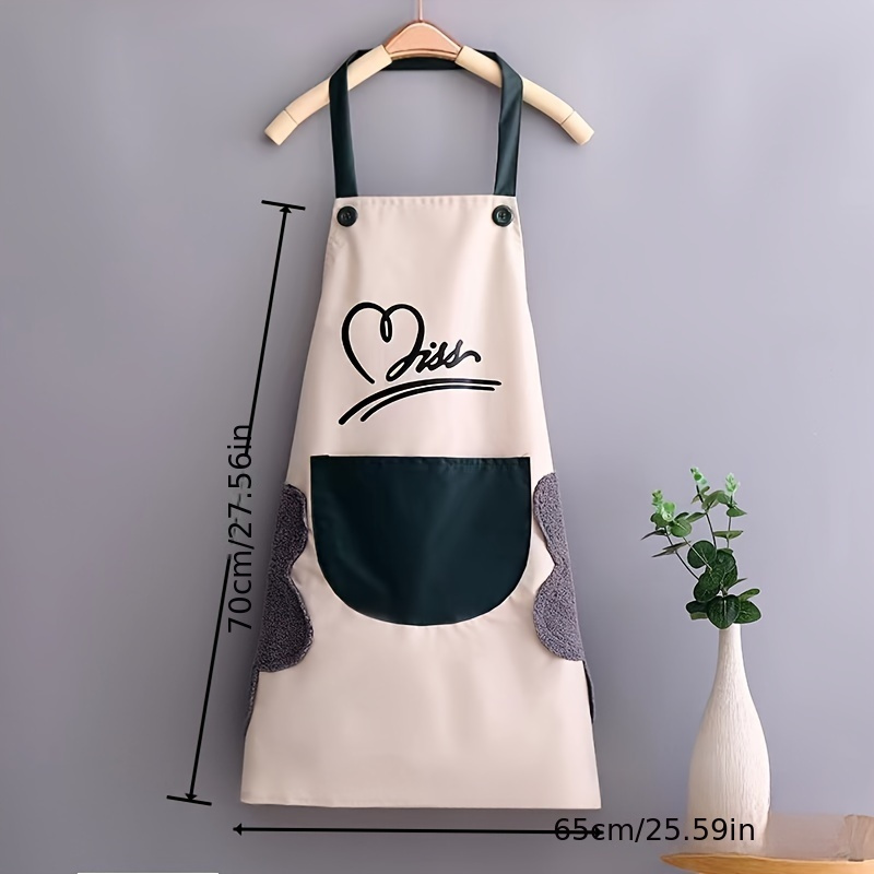 2 pcs new kitchen aprons home use waterproof oil resistant easy to clean adult size mens workwear details 2